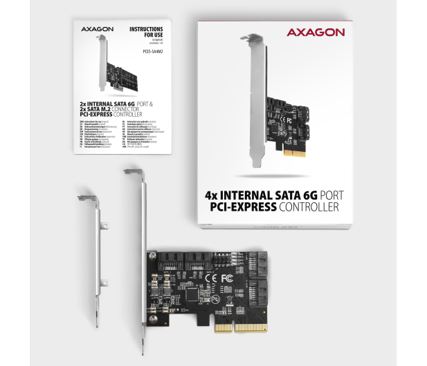 AXAGON Kontroler PCIe 4x wewnętrzny port SATA 6G - 1212043 - zdjęcie 5
